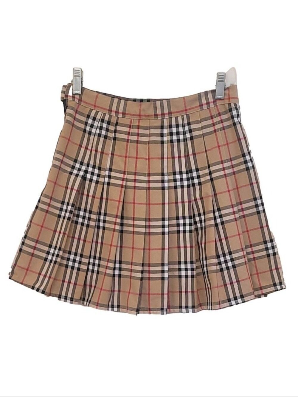 Klart Tartan Plaid Pleated Mini Skort Sz 28